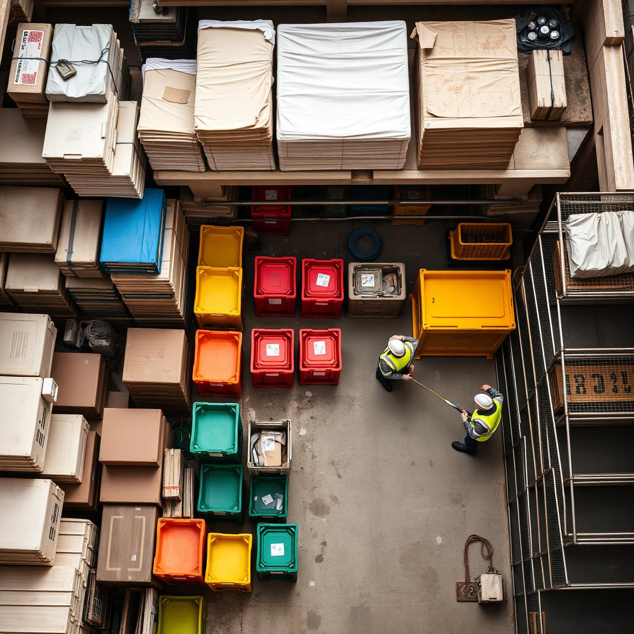 Logistik på byggepladsen
